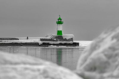 Winter am Molenfeuer Sassnitz